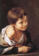 Bartolome Esteban Murillo Window, smiling boy USA oil painting reproduction